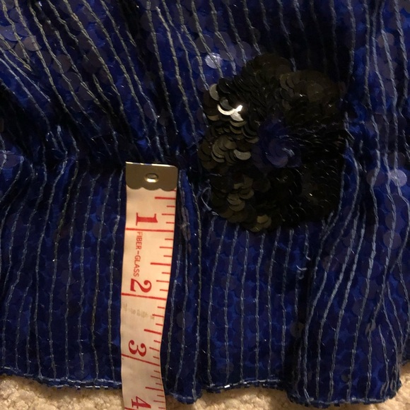 JLB Holiday Sequin Silk Top - Picture 8 of 10